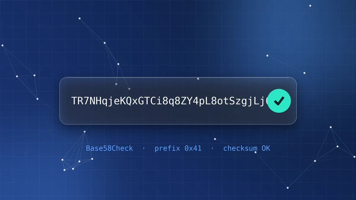 How to Validate a Tron Address (TRC20) — Format, Checksum, Tools